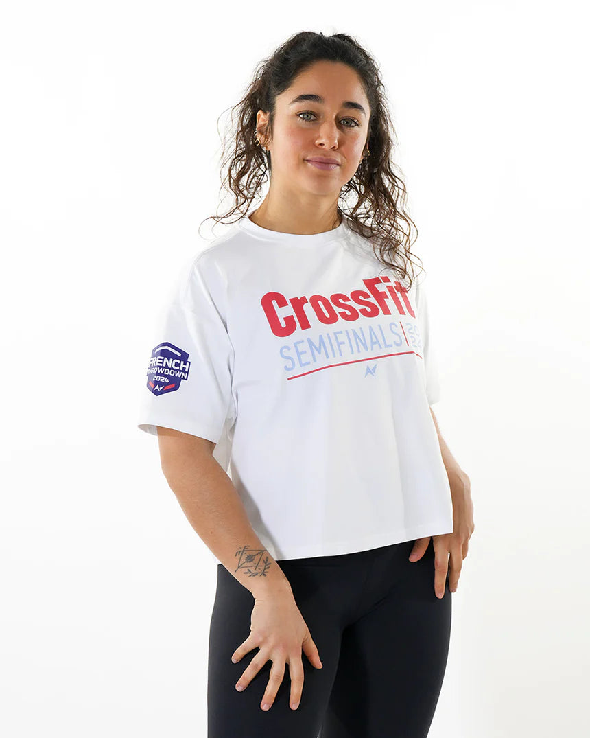 CrossFit® Baggy Top Map French Throwdown Oversized Crop Top - wodstore