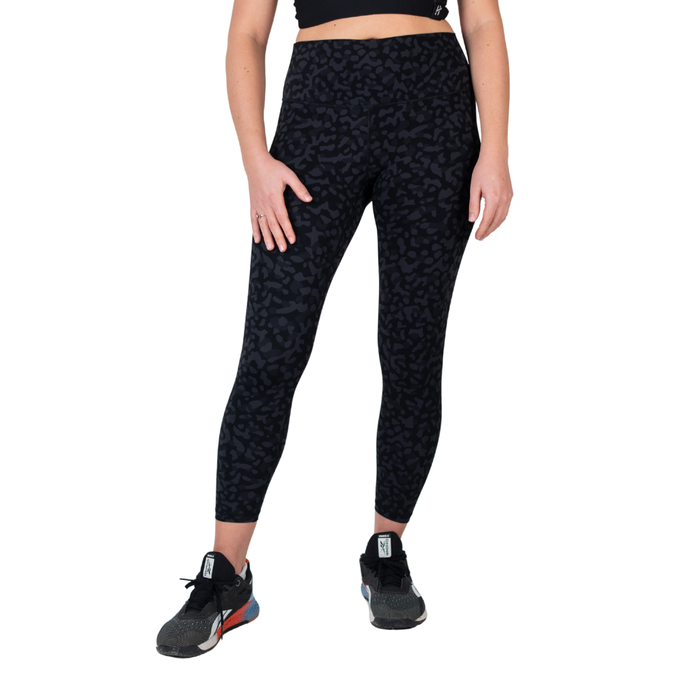 Lift Heavy High Waisted Training Leggings Leopard Edition