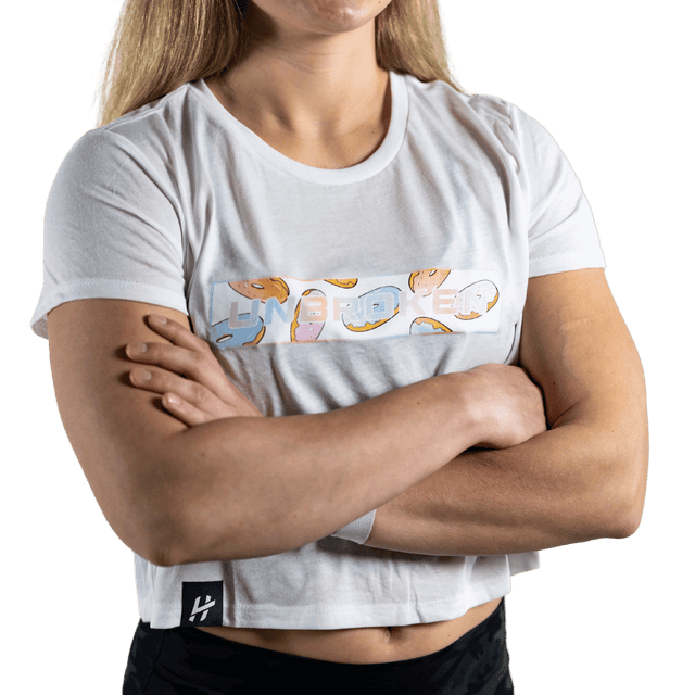 Lift Heavy Donut Unbroken Crop Top - wodstore