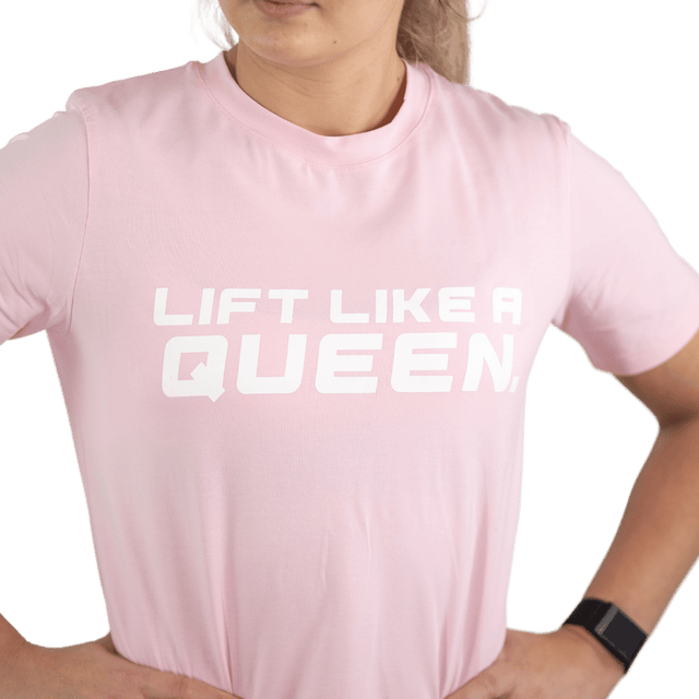 Lift Heavy Lift Like A Queen Rounded Cropped T-Shirt - wodstore